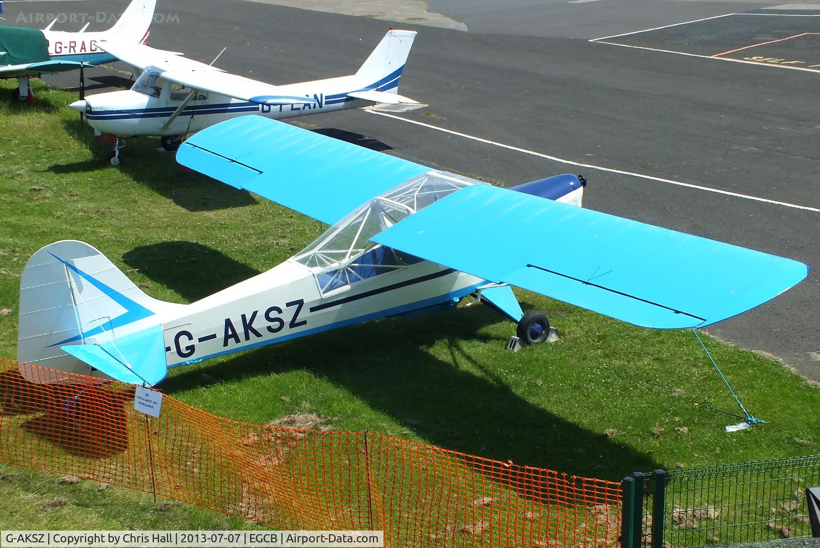G-AKSZ, 1945 Taylorcraft J Auster 5 C/N 1503, at the Barton open day and fly in