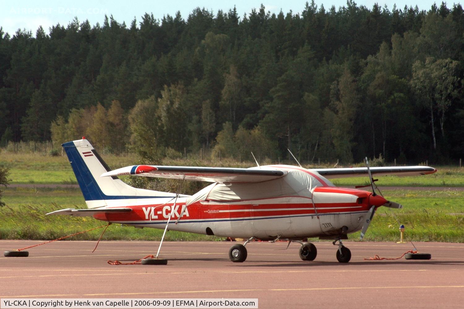 YL-CKA, Cessna T210L Turbo Centurion C/N 210-61046, Cessna Turbo Centurion parked at Mariehamn airport, Åland Islands, Finland.