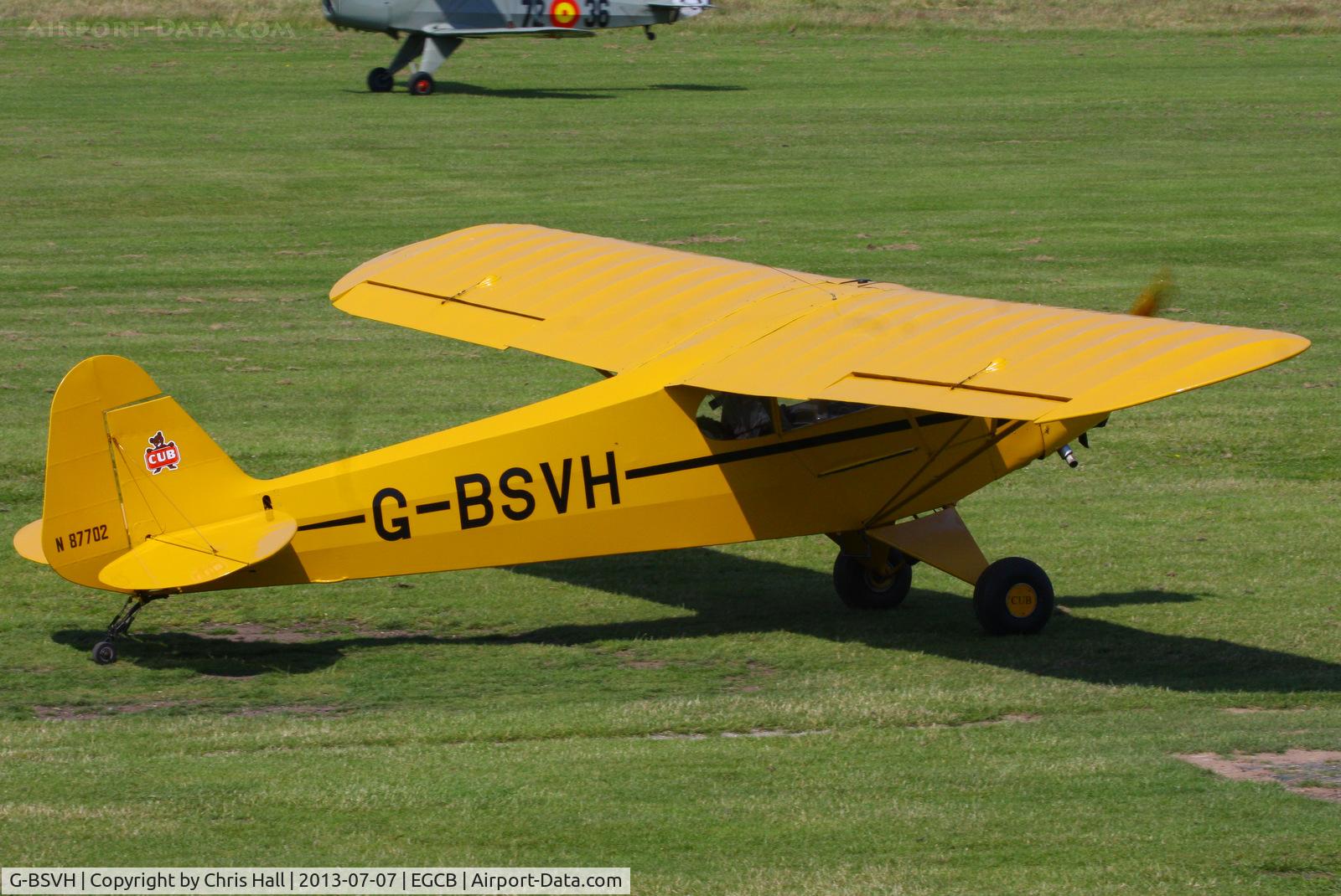 G-BSVH, 1946 Piper J3C-65 Cub Cub C/N 15360, at the Barton open day and fly in