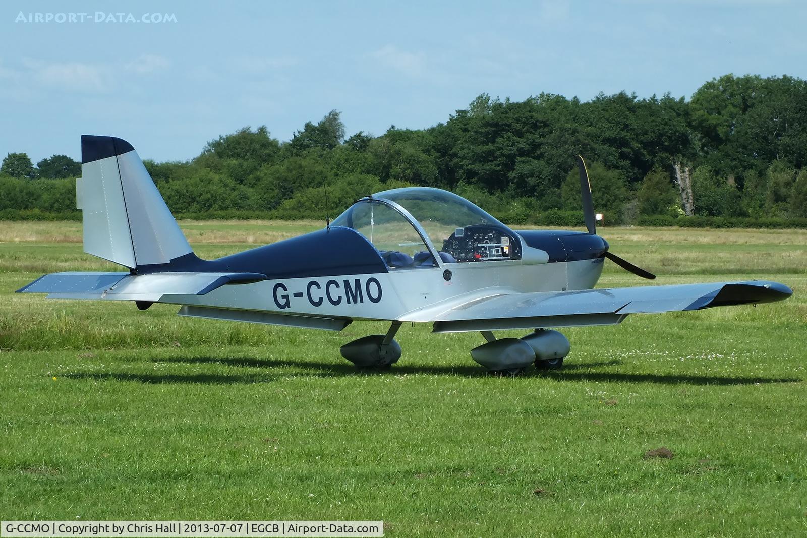 G-CCMO, 2003 Aerotechnik EV-97A Eurostar C/N PFA 315-14155, at the Barton open day and fly in