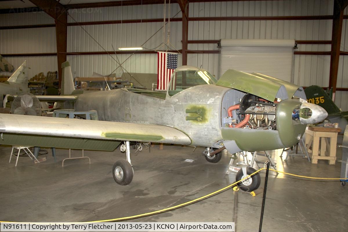 N91611, 1946 North American Navion (NA-145) C/N NAV-4-378, At Planes of Fame Museum , Chino , California
