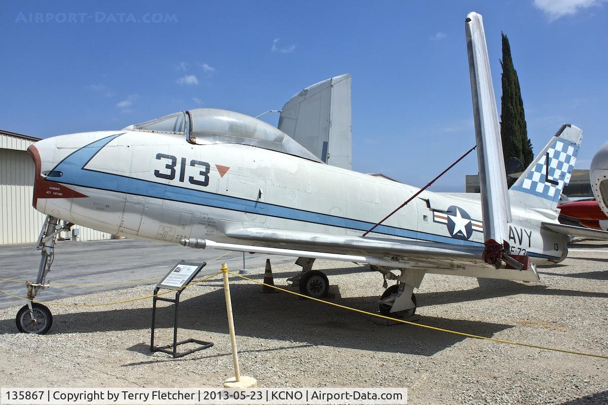 135867, North American FJ-3 Fury C/N 194-94, At Planes of Fame Museum , Chino , California