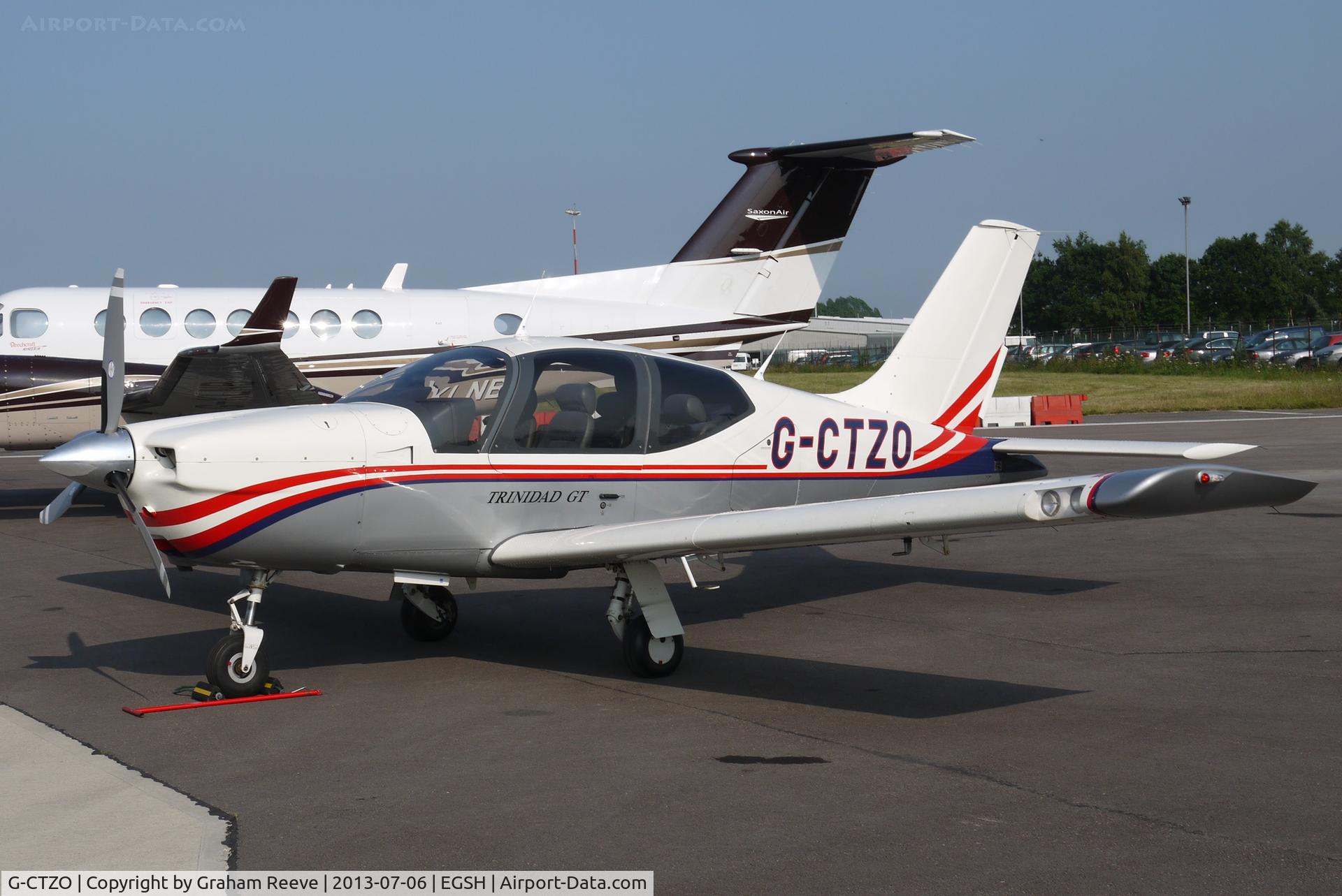 G-CTZO, 2002 Socata TB-20 Trinidad C/N 2166, Parked at Norwich.