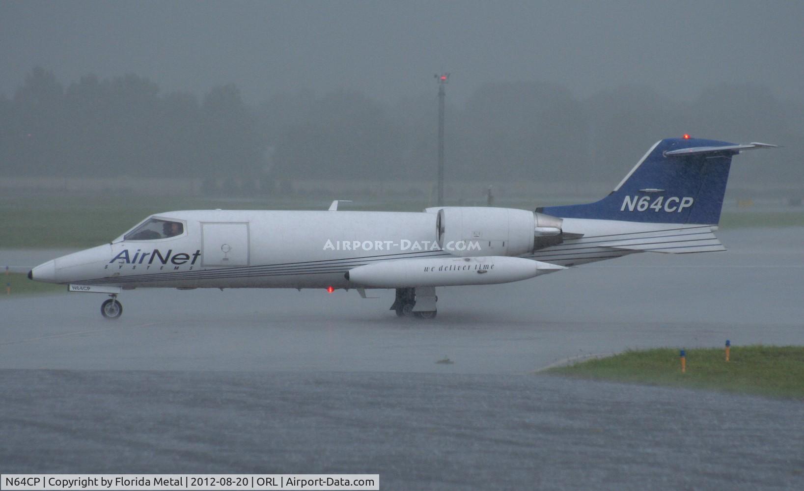 N64CP, 1979 Gates Learjet 35A C/N 264, Air Net Lear 35 in thunderstorm