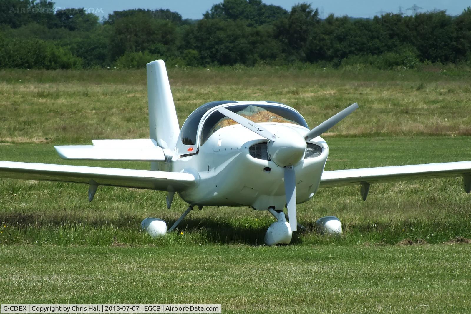G-CDEX, 2004 Europa Tri Gear C/N PFA 247-12507, at the Barton open day and fly in