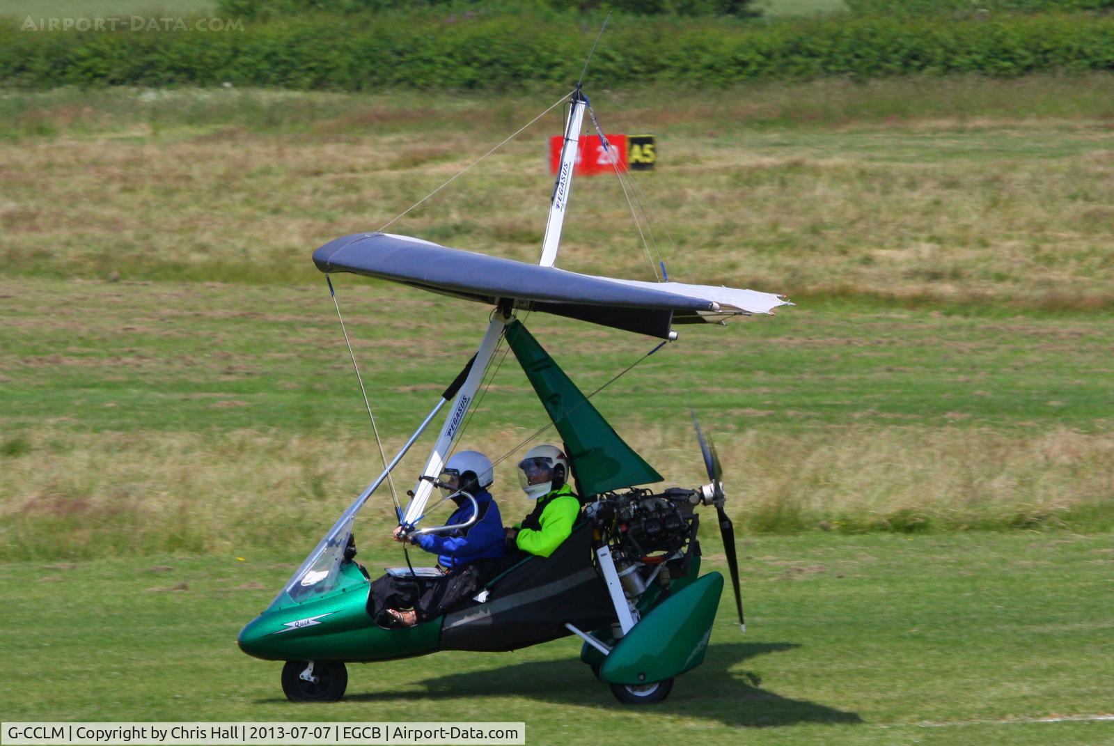 G-CCLM, 2003 Mainair Pegasus Quik C/N 7986, at the Barton open day and fly in