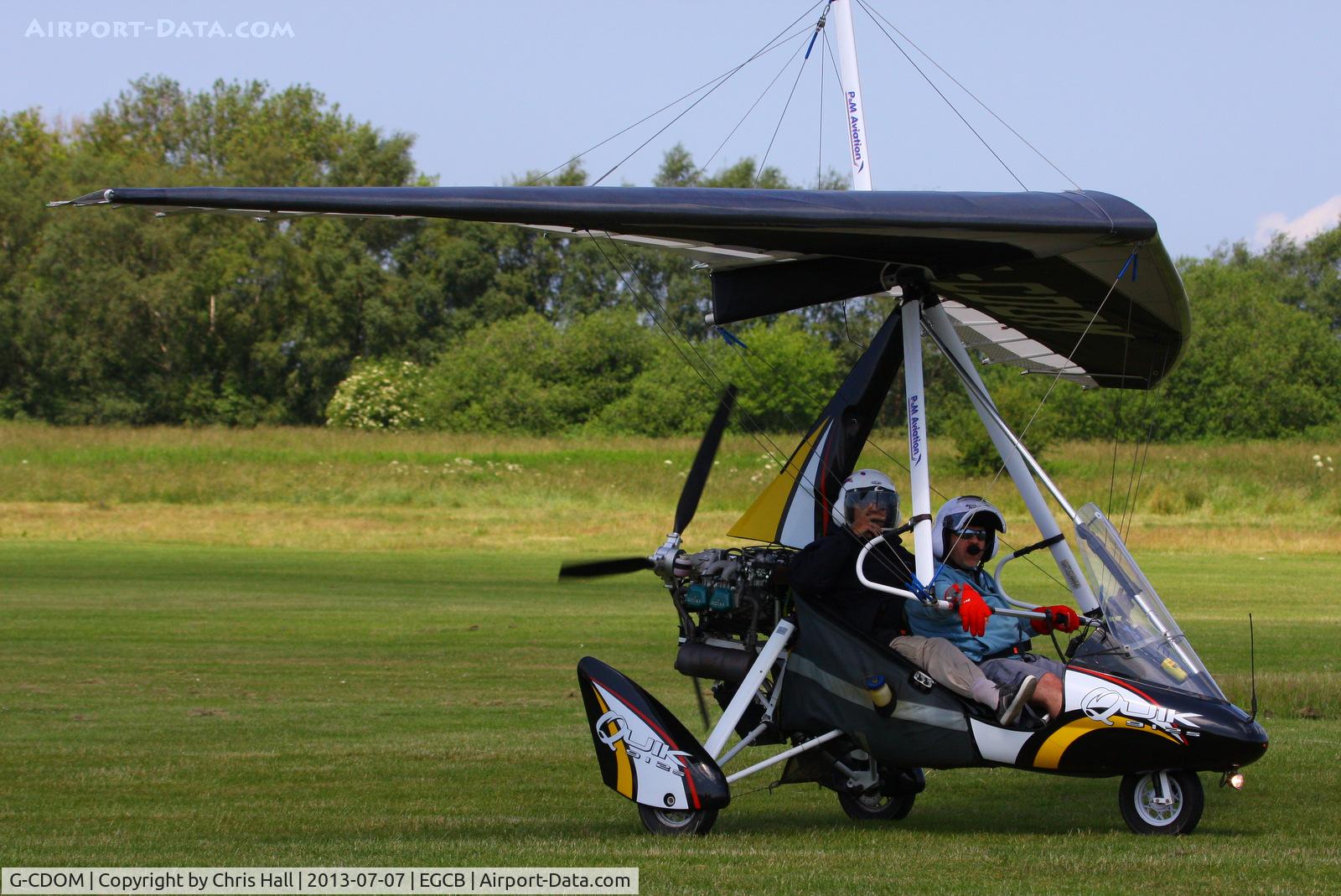 G-CDOM, 2005 Mainair Pegasus Quik C/N 8118, at the Barton open day and fly in