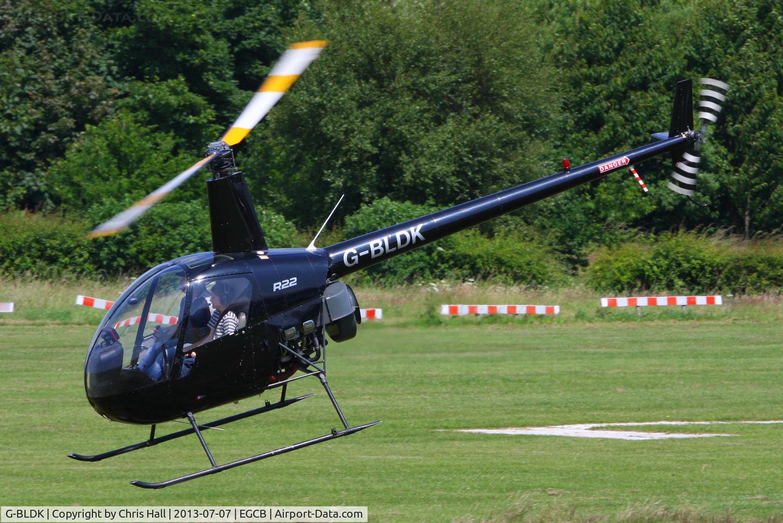 G-BLDK, 1981 Robinson R22 Beta C/N 0139, at the Barton open day and fly in