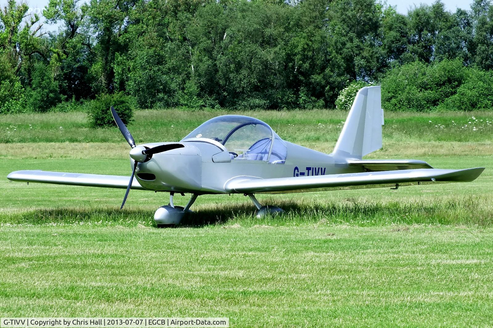 G-TIVV, 2005 Aerotechnik EV-97 Eurostar C/N PFA 315-14435, at the Barton open day and fly in