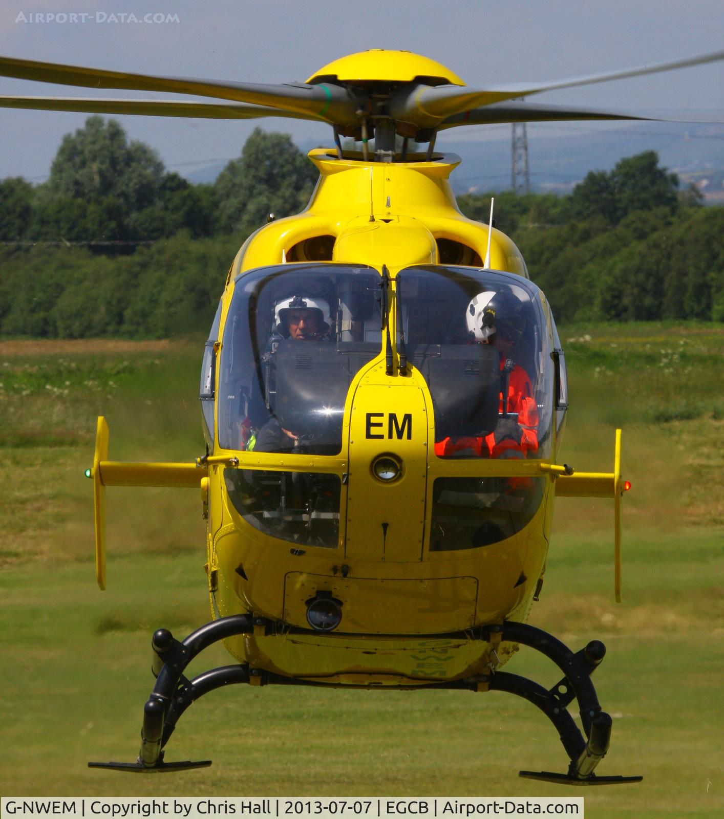 G-NWEM, 2003 Eurocopter EC-135T-2 C/N 0270, at the Barton open day and fly in