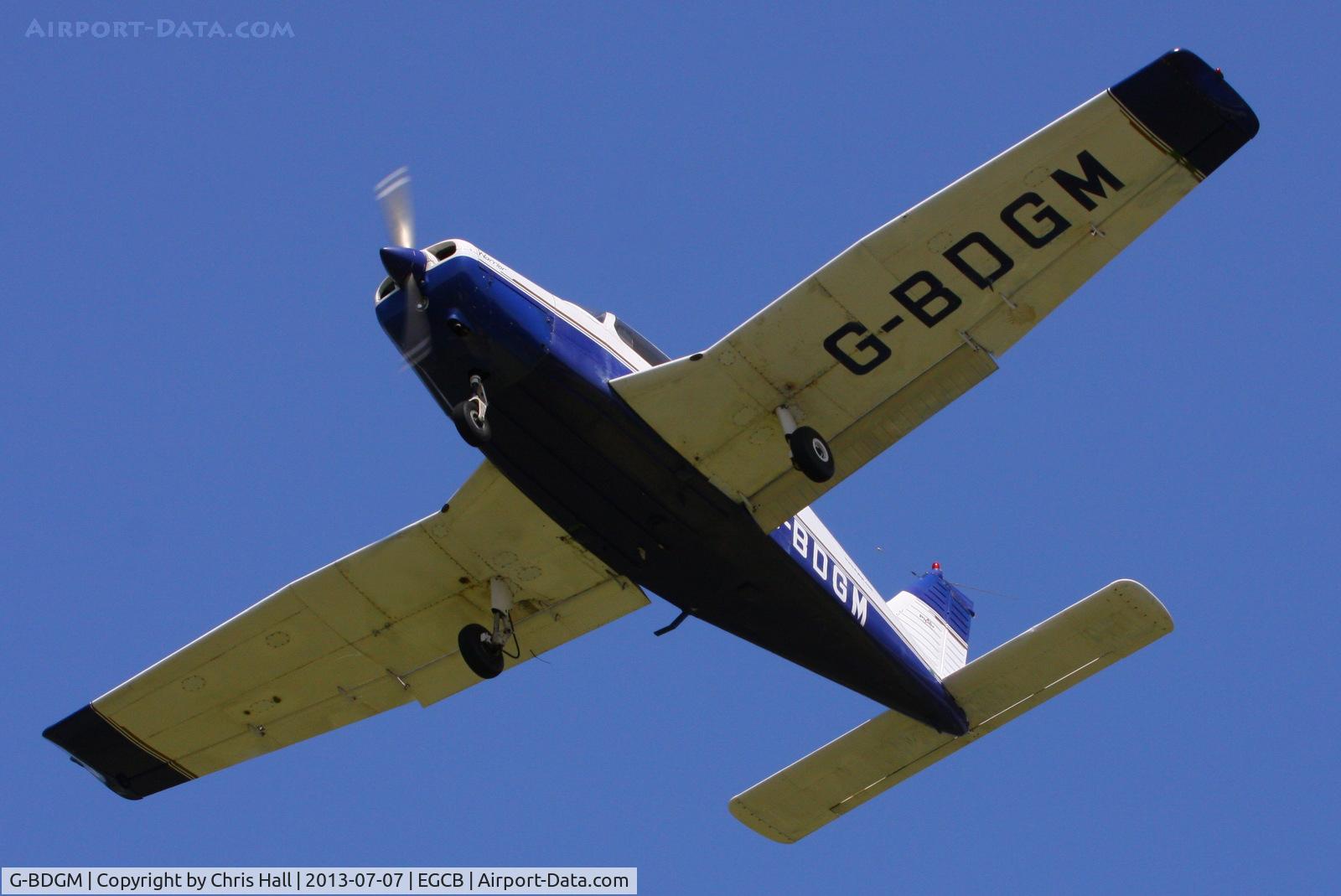G-BDGM, 1974 Piper PA-28-151 Cherokee Warrior C/N 28-7415165, at the Barton open day and fly in