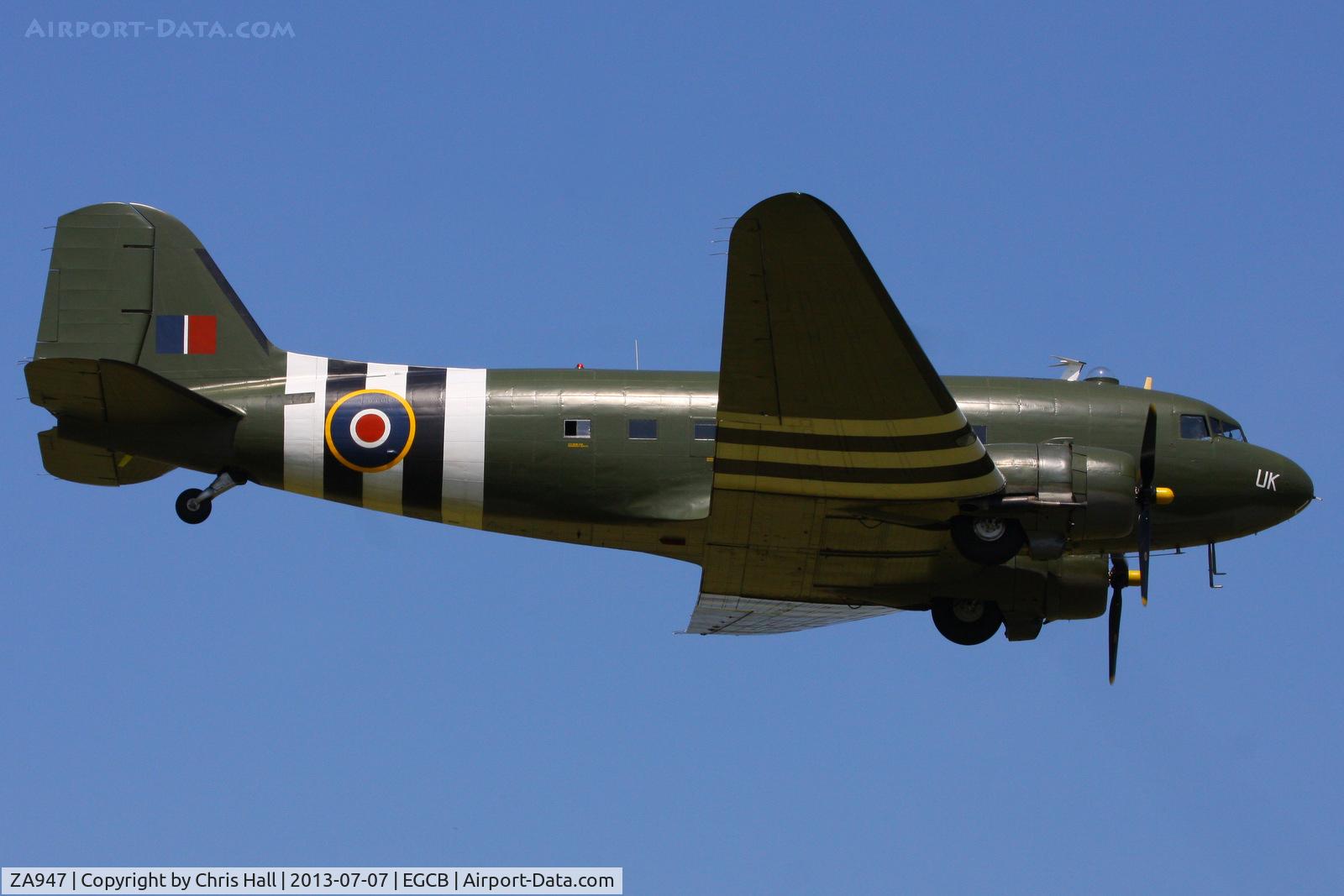 ZA947, 1943 Douglas C-47A-60-DL Dakota III C/N 10200, at the Barton open day and fly in