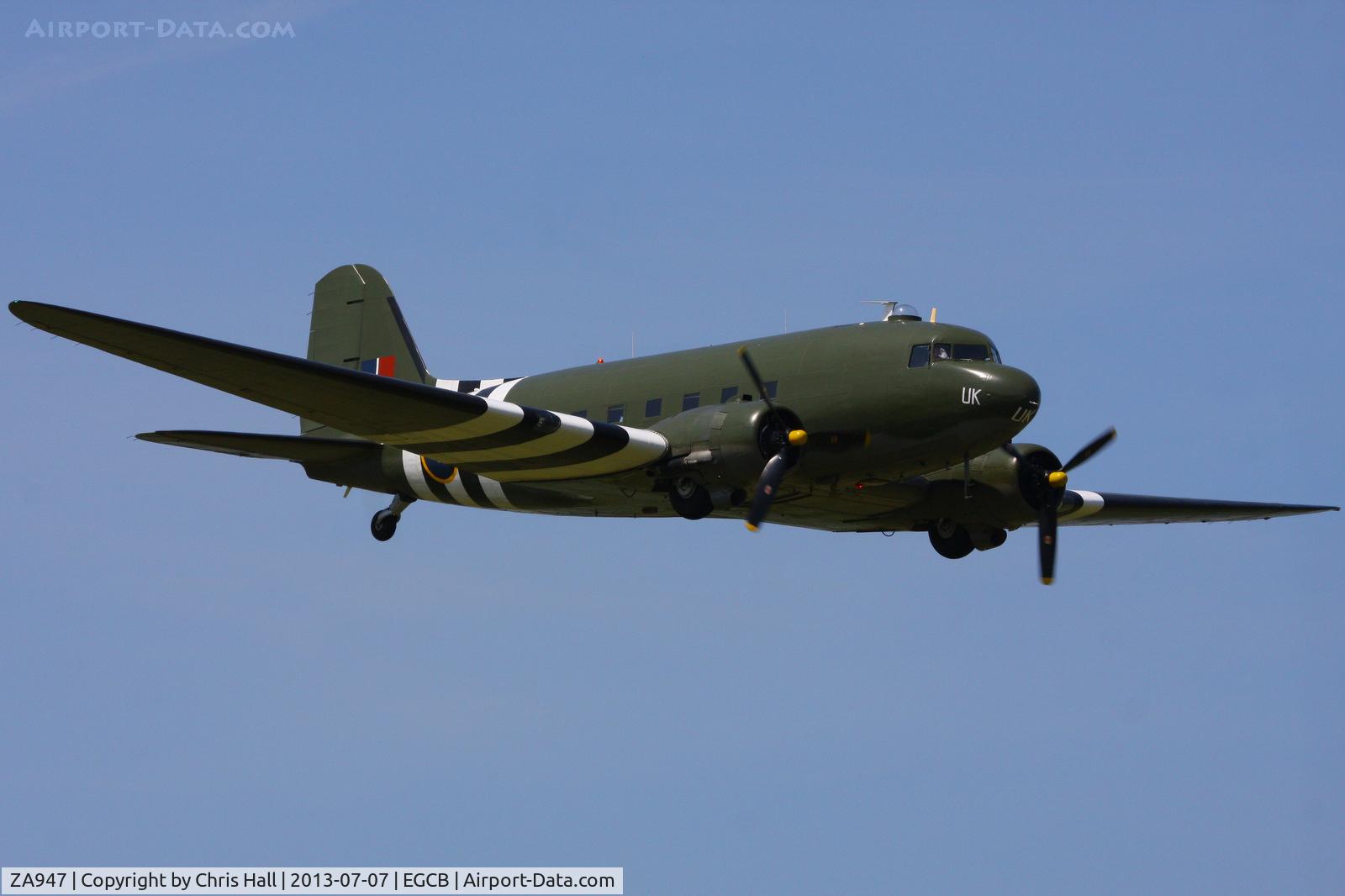 ZA947, 1943 Douglas C-47A-60-DL Dakota III C/N 10200, at the Barton open day and fly in