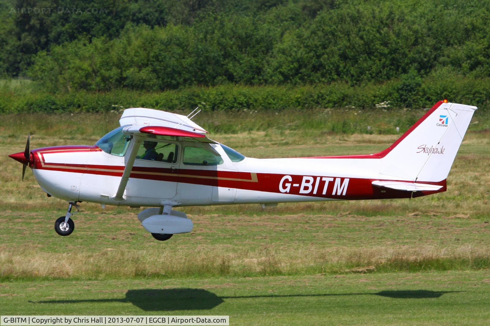 G-BITM, 1981 Reims F172P Skyhawk C/N F17202046, at the Barton open day and fly in