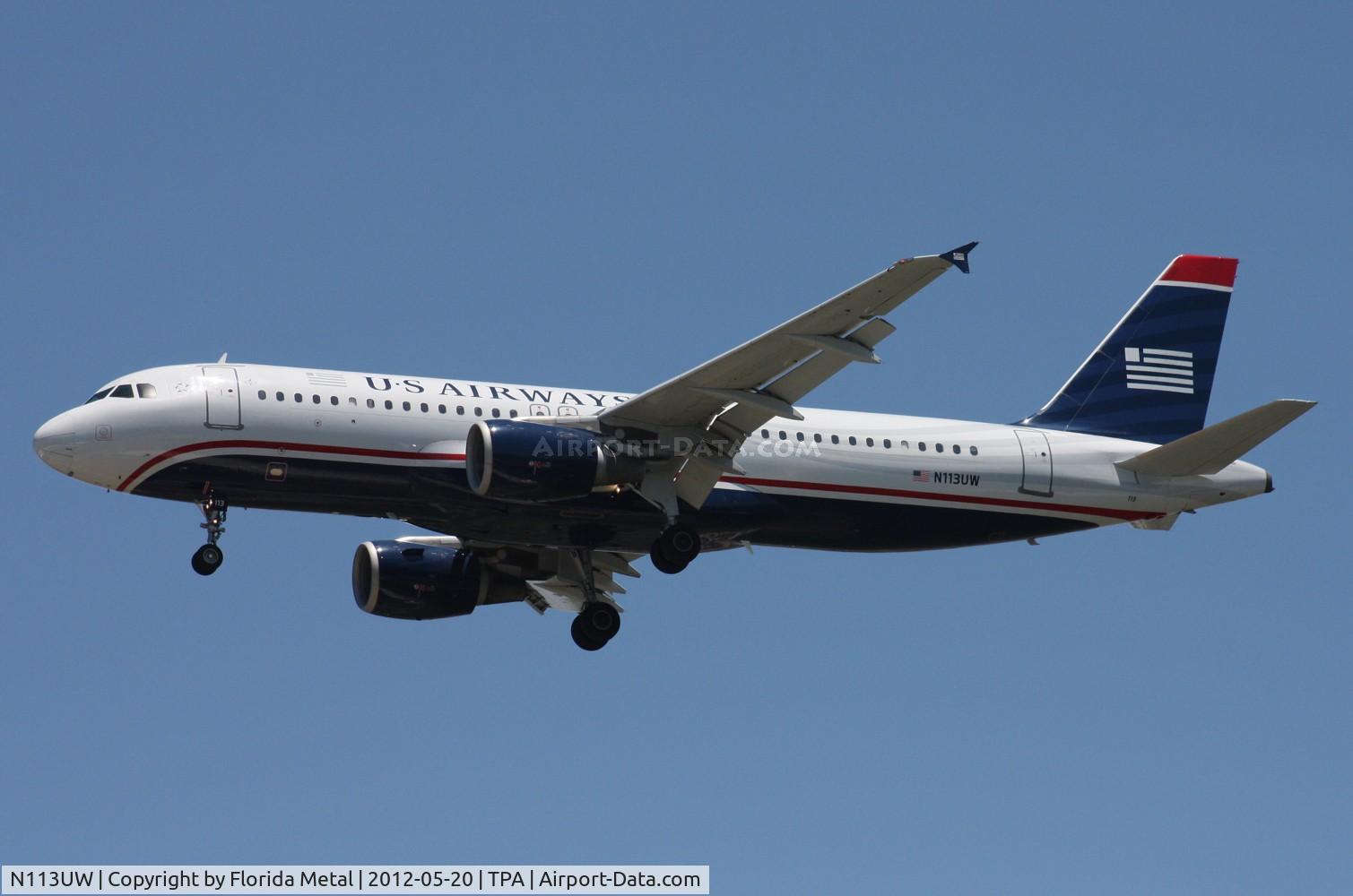 N113UW, 1999 Airbus A320-214 C/N 1141, US Airways A320
