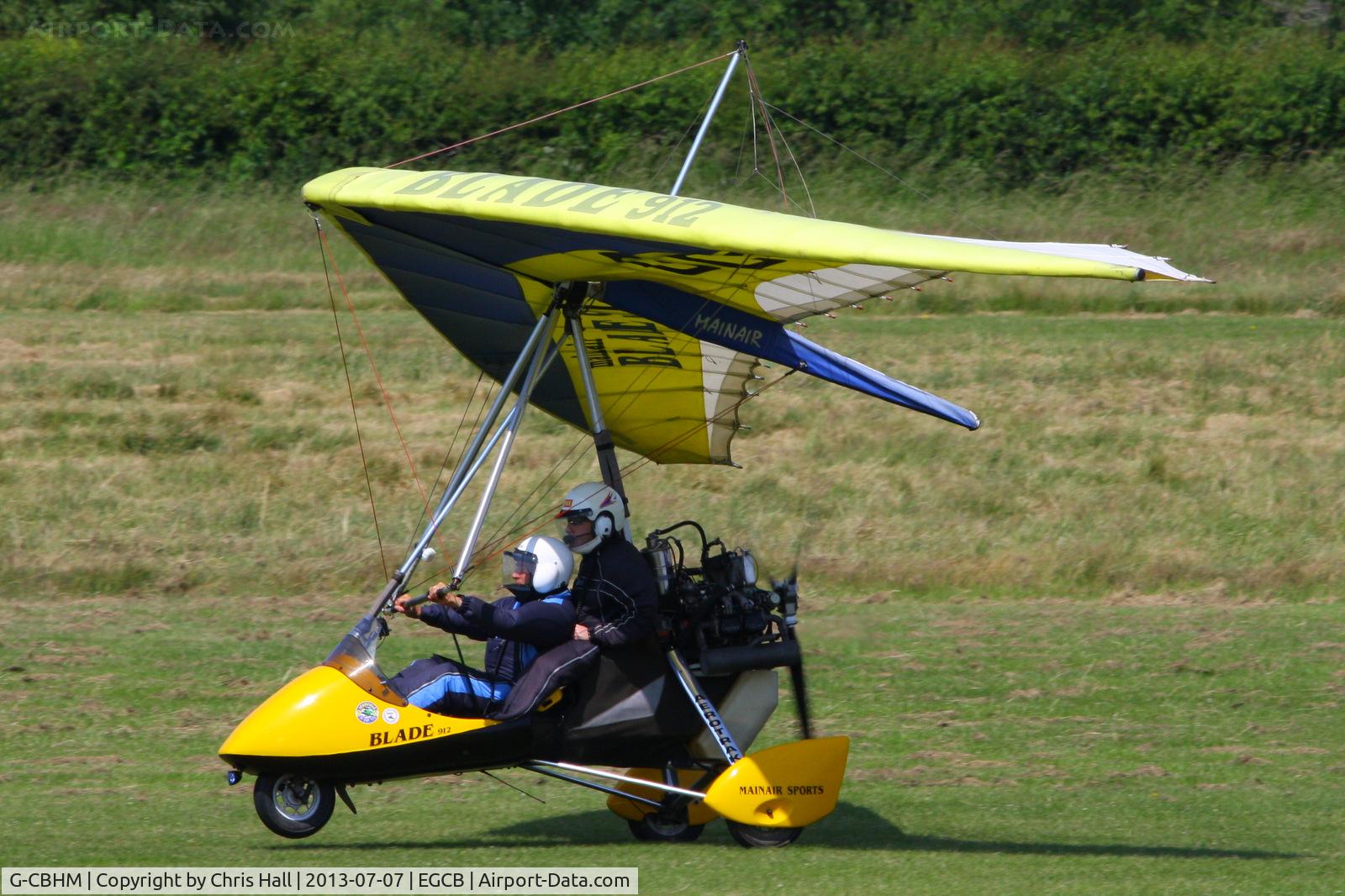 G-CBHM, 2001 Mainair Blade 912 C/N 1301-1101-7-W1096, at the Barton open day and fly in