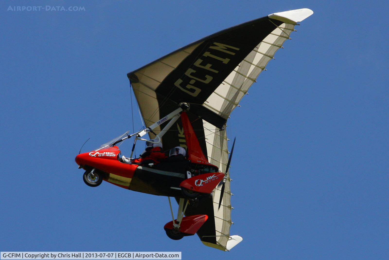 G-CFIM, 2008 P&M Aviation Quik GT450 C/N 8395, at the Barton open day and fly in