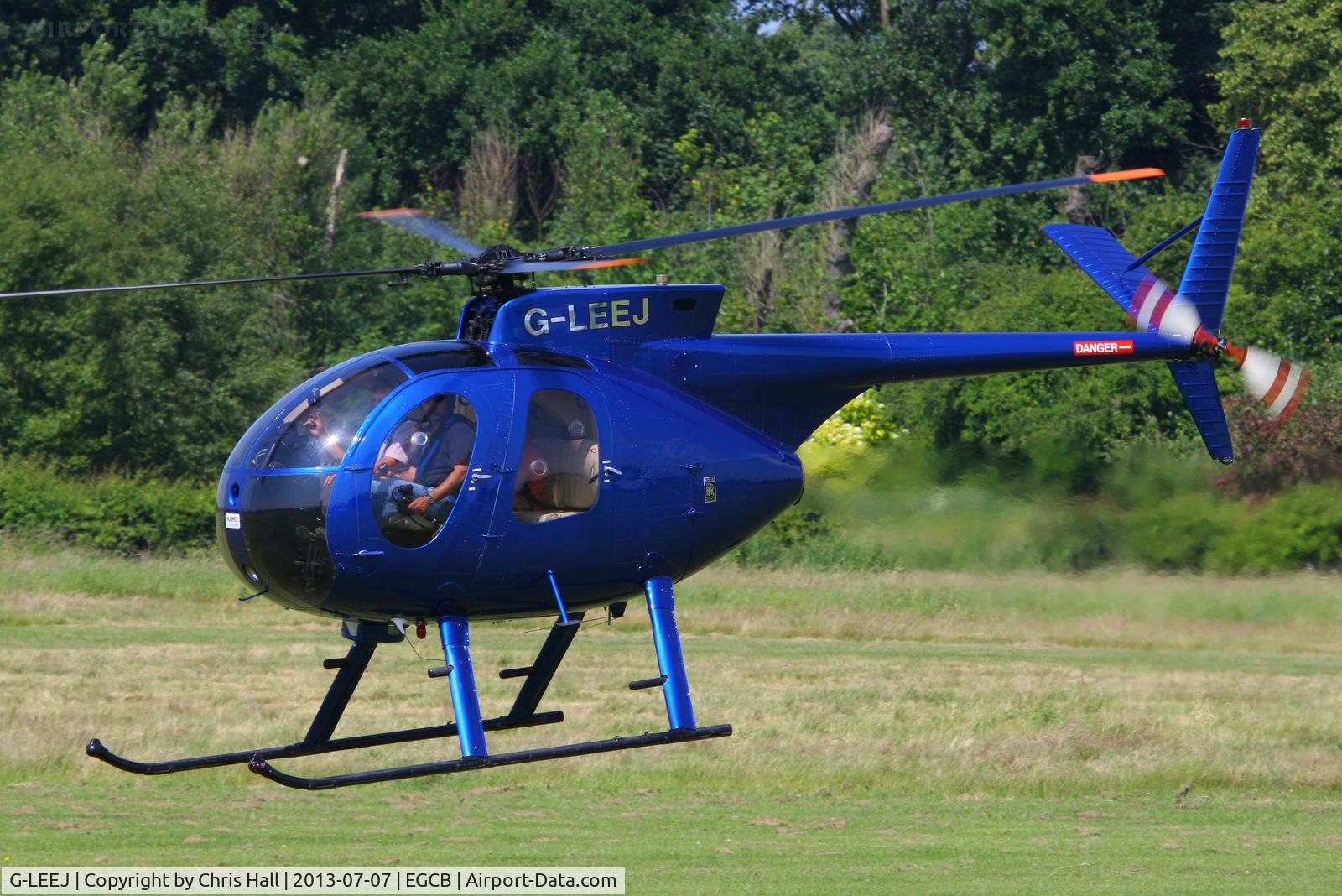 G-LEEJ, 1974 Hughes 369HS C/N 940649S, at the Barton open day and fly in