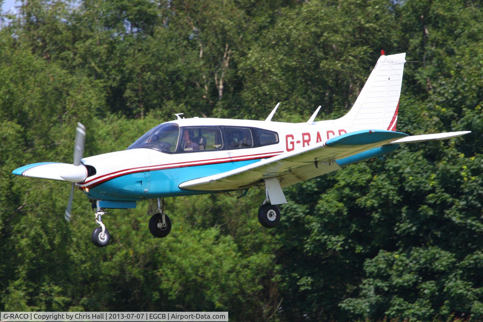 G-RACO, 1975 Piper PA-28R-200 Cherokee Arrow C/N 28R-7535300, at the Barton open day and fly in