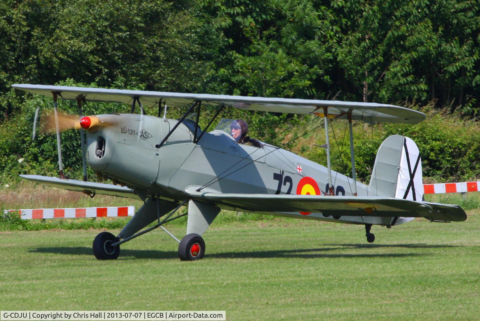 G-CDJU, 1954 CASA 1-131E Jungmann C/N 1078, at the Barton open day and fly in