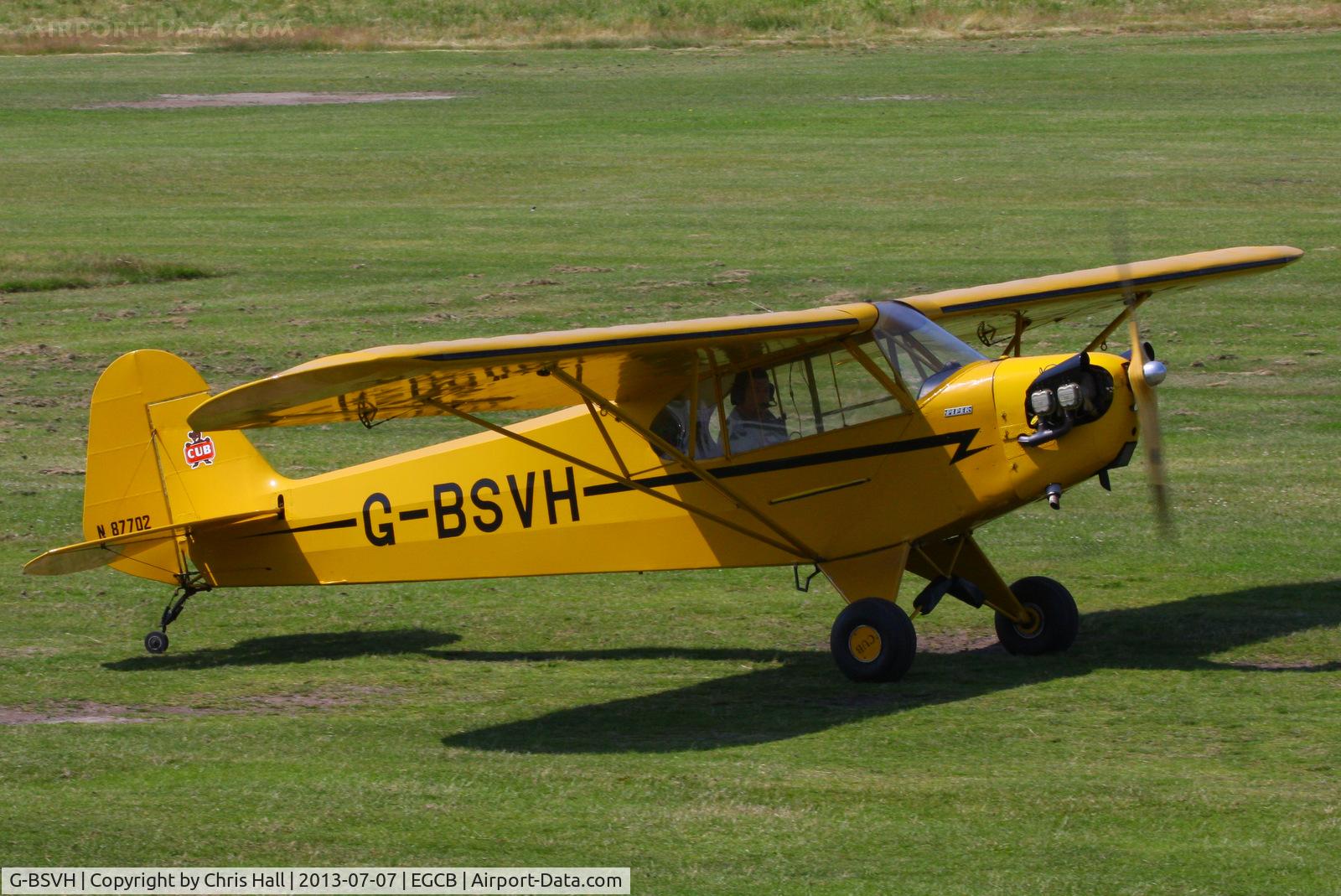 G-BSVH, 1946 Piper J3C-65 Cub Cub C/N 15360, at the Barton open day and fly in