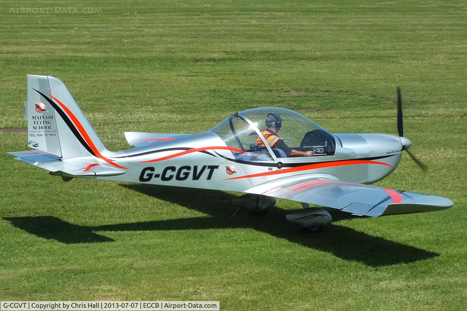 G-CGVT, 2011 Cosmik EV-97 TeamEurostar UK C/N 3402, at the Barton open day and fly in