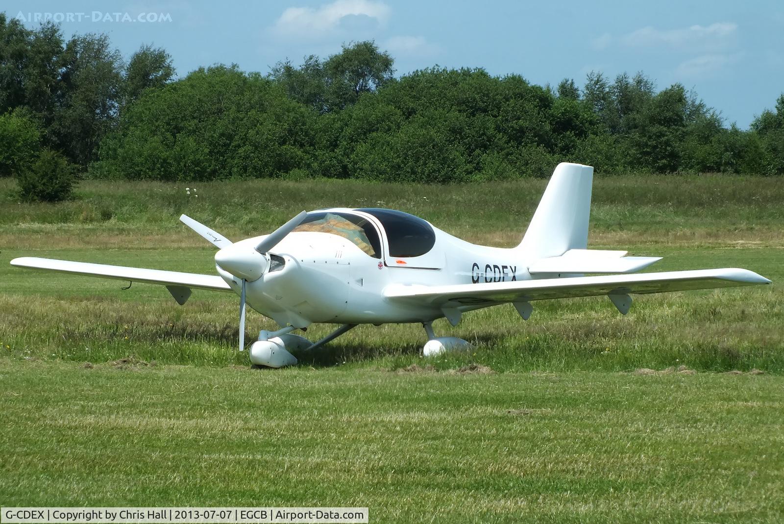 G-CDEX, 2004 Europa Tri Gear C/N PFA 247-12507, at the Barton open day and fly in