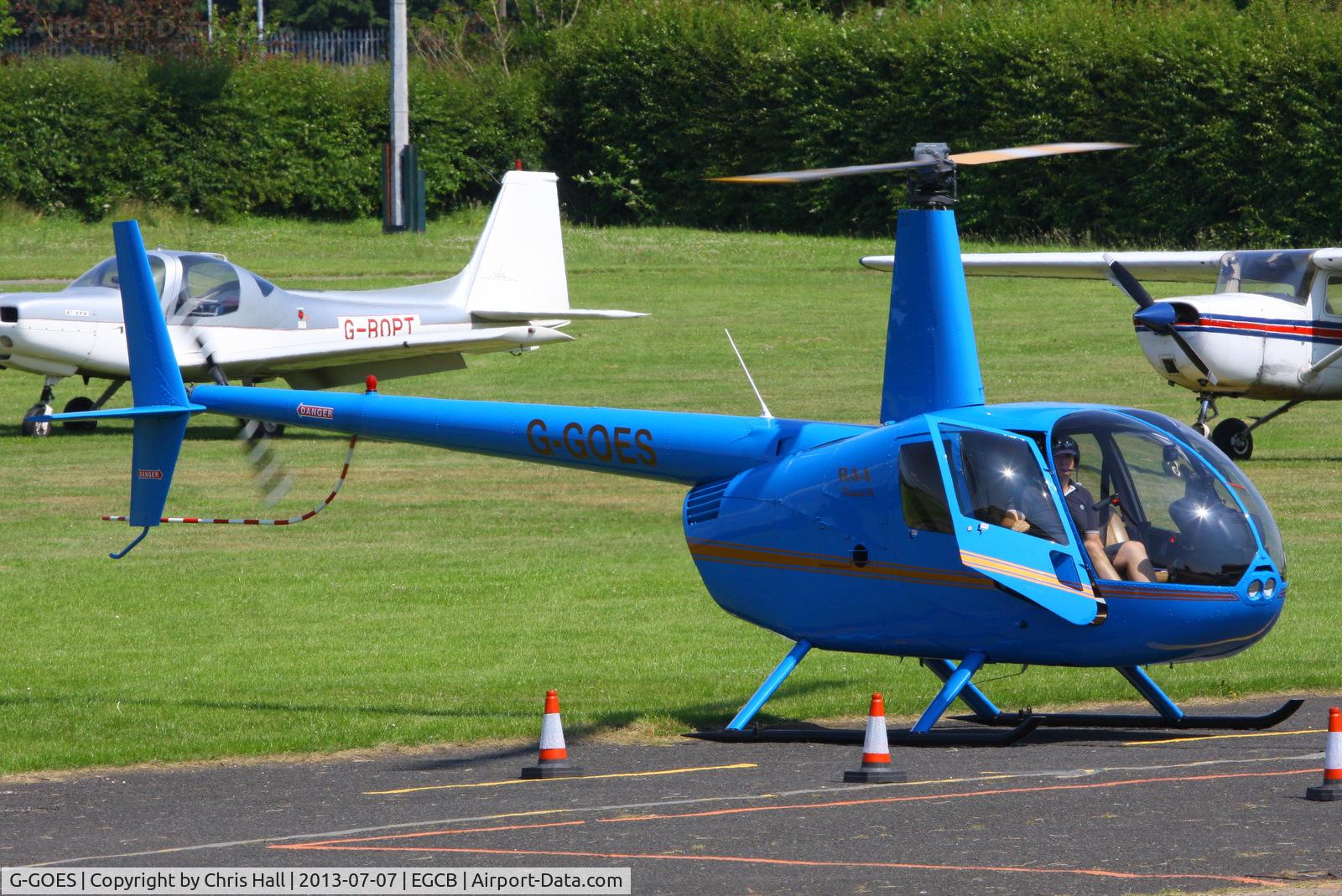 G-GOES, 2005 Robinson R44 Raven II C/N 10942, at the Barton open day and fly in