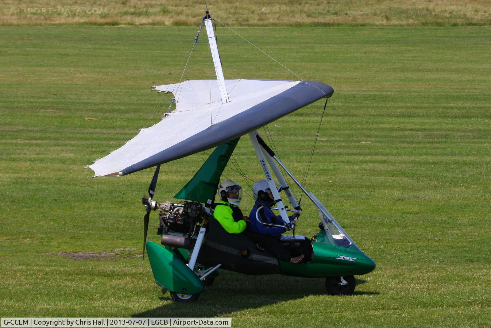 G-CCLM, 2003 Mainair Pegasus Quik C/N 7986, at the Barton open day and fly in
