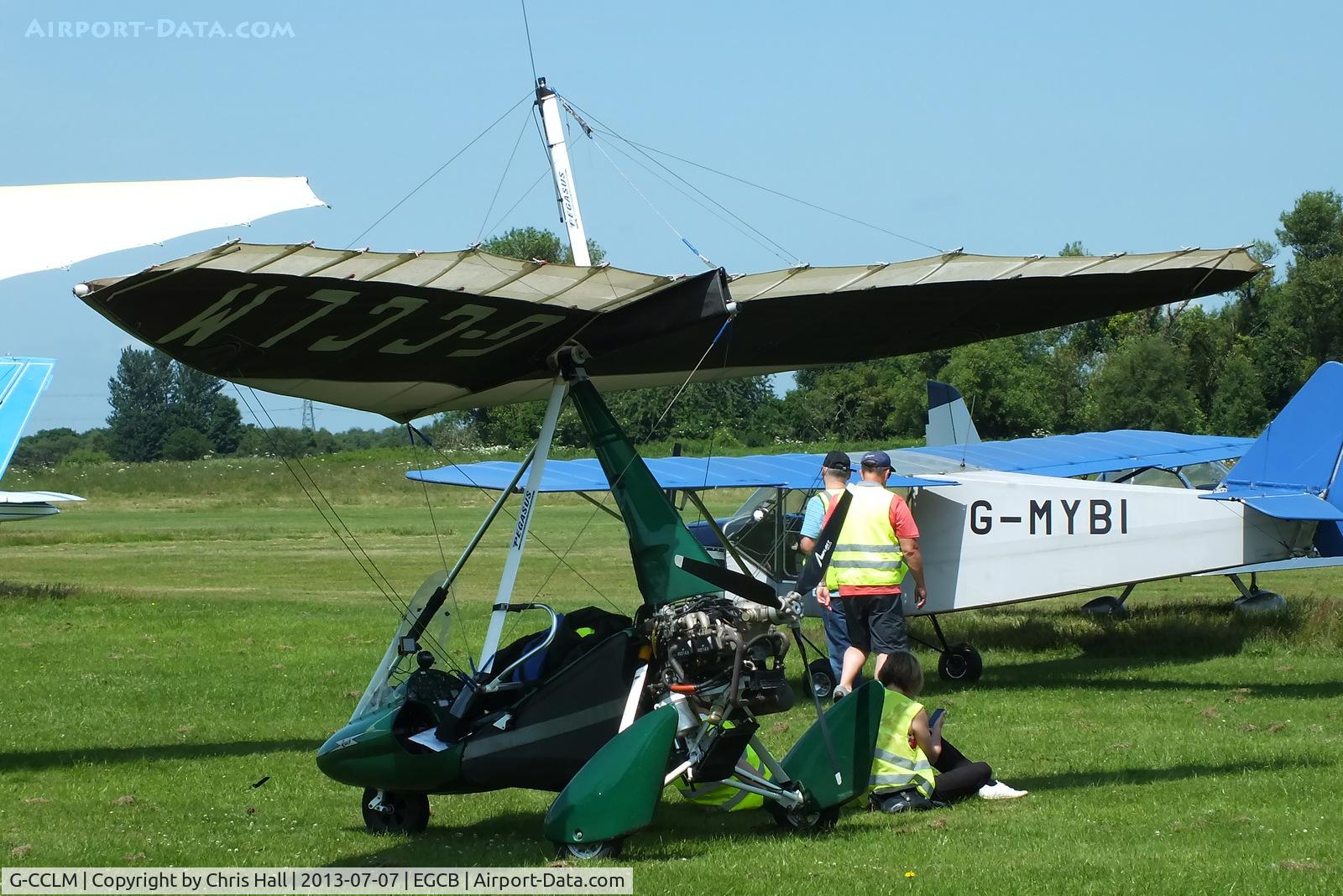 G-CCLM, 2003 Mainair Pegasus Quik C/N 7986, at the Barton open day and fly in