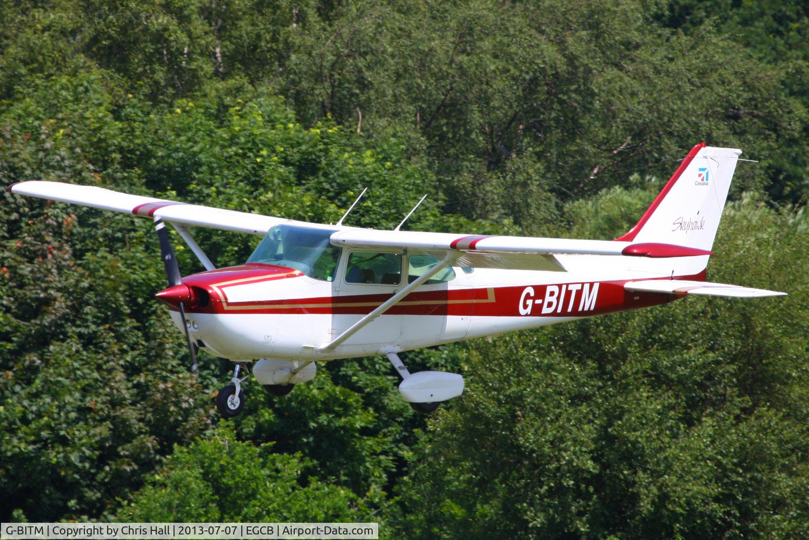 G-BITM, 1981 Reims F172P Skyhawk C/N F17202046, at the Barton open day and fly in