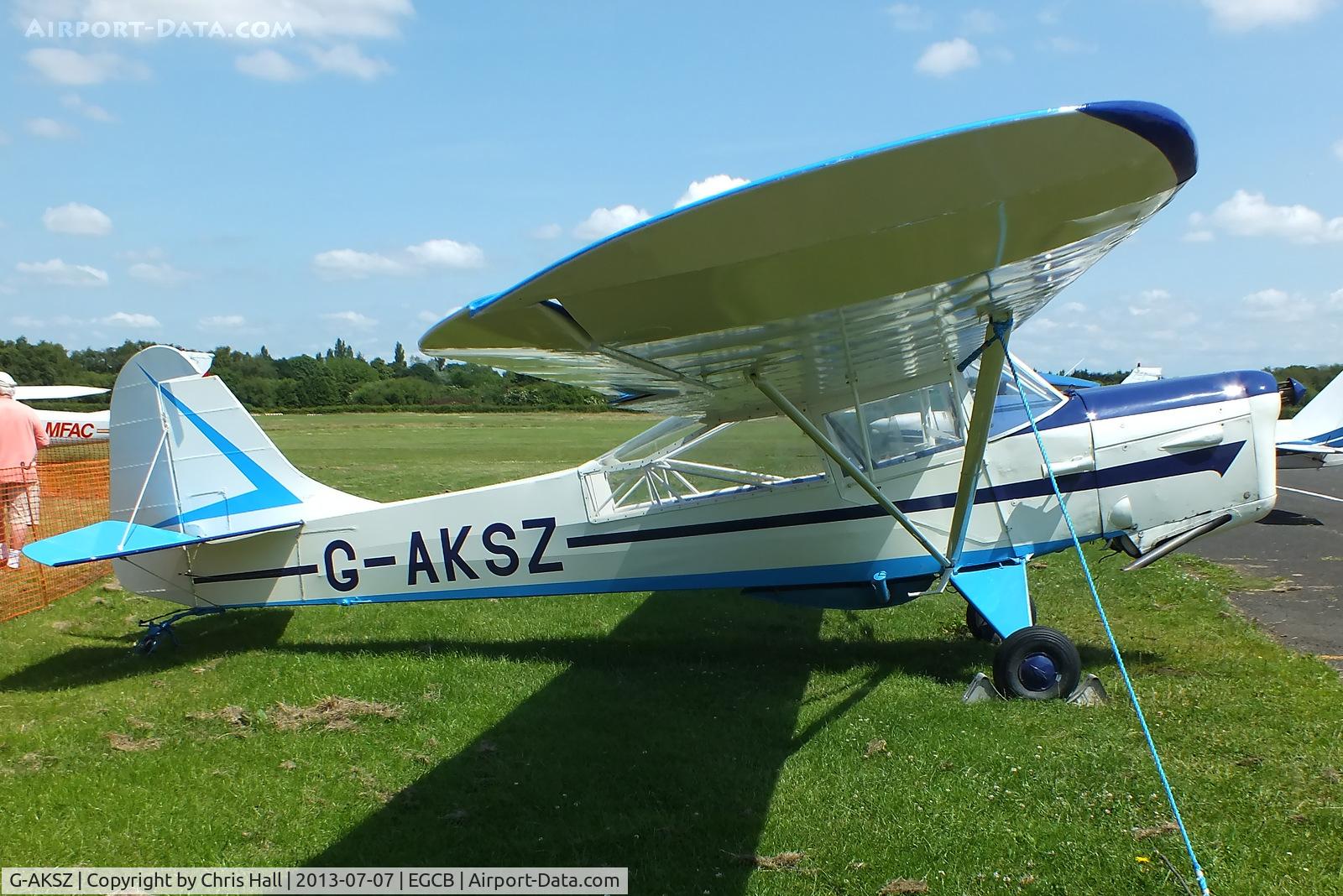 G-AKSZ, 1945 Taylorcraft J Auster 5 C/N 1503, at the Barton open day and fly in