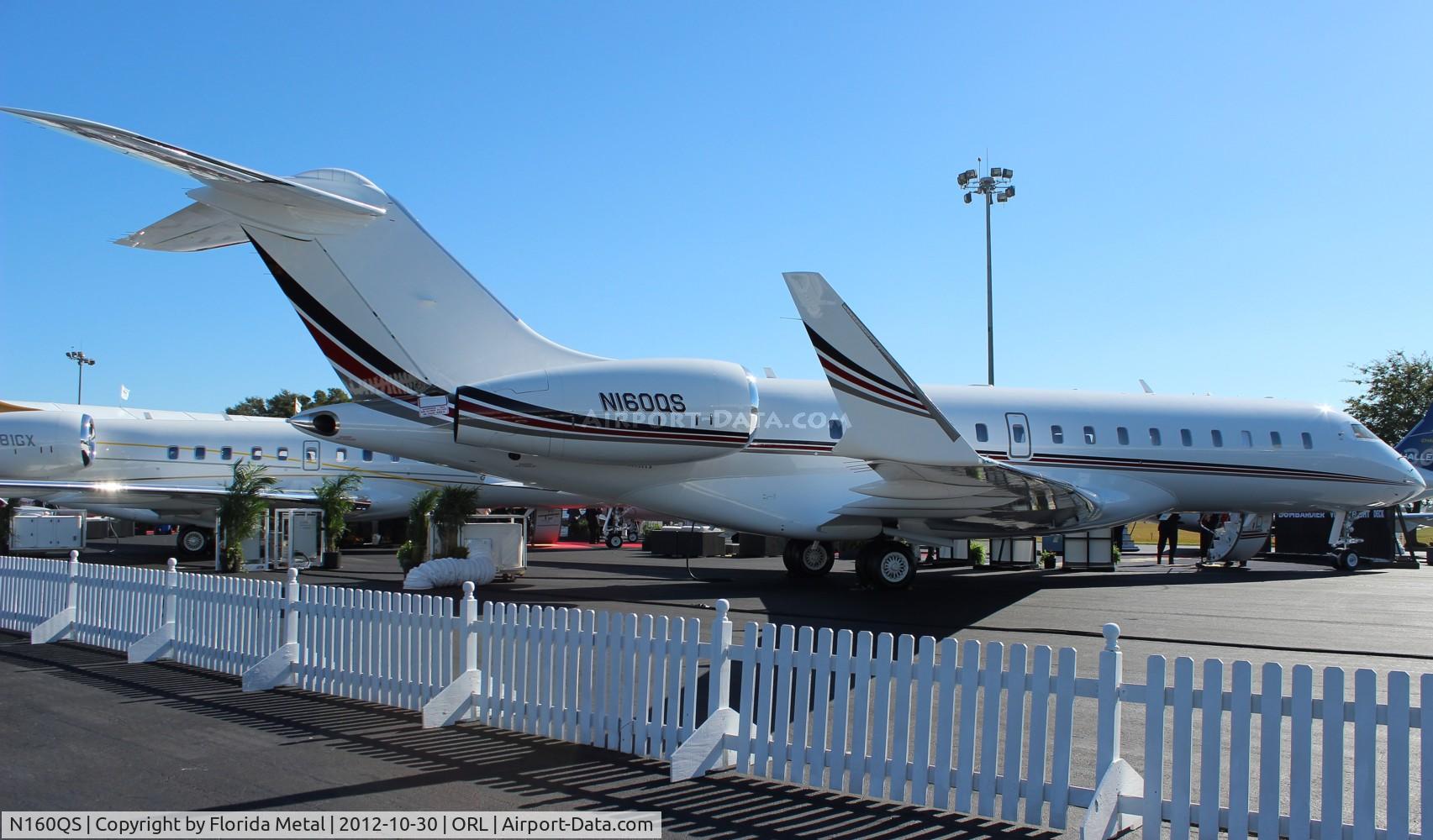 N160QS, 2012 Bombardier BD-700-1A10 Global 6000 C/N 9475, Net Jets Global 6000 at NBAA