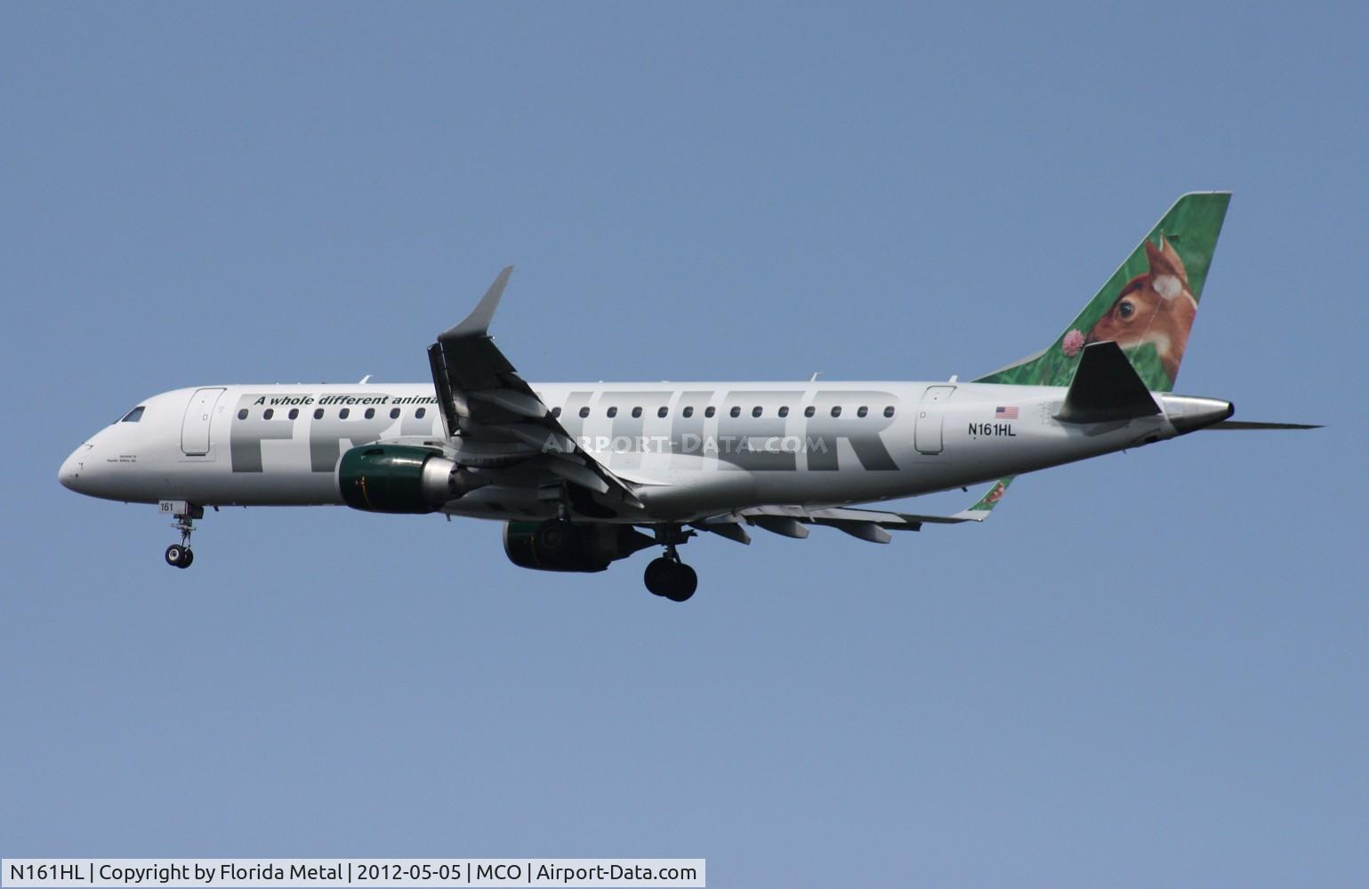 N161HL, 2007 Embraer 190LR (ERJ-190-100LR) C/N 19000154, Clover the Deer fawn Frontier E190