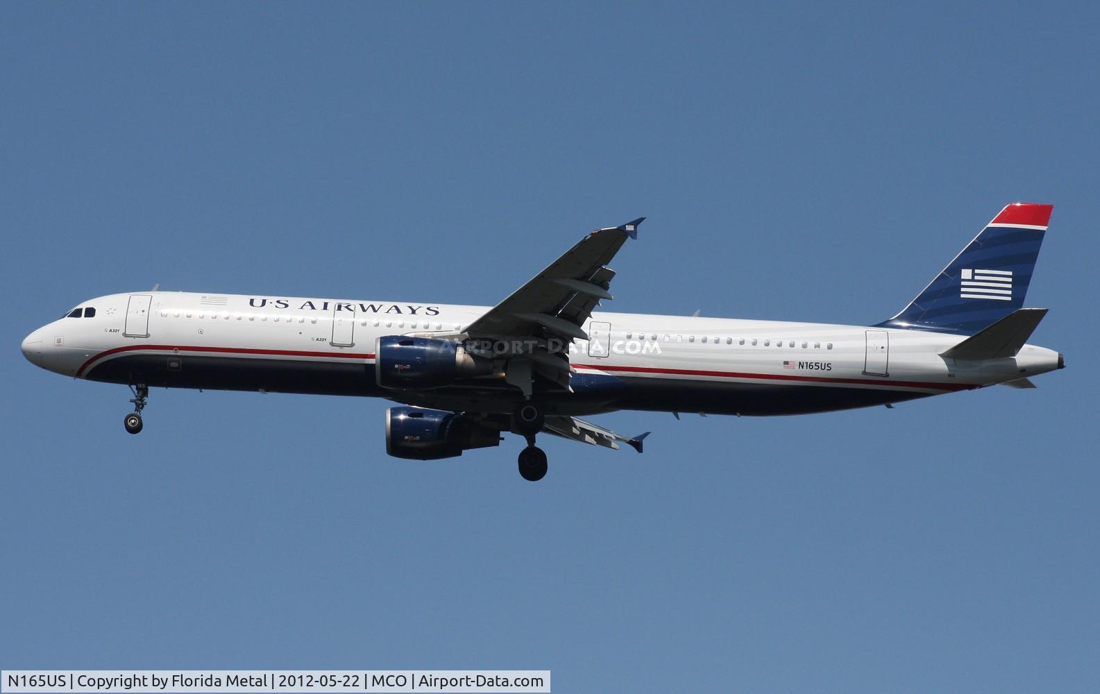 N165US, 2001 Airbus A321-211 C/N 1431, US Airways A321