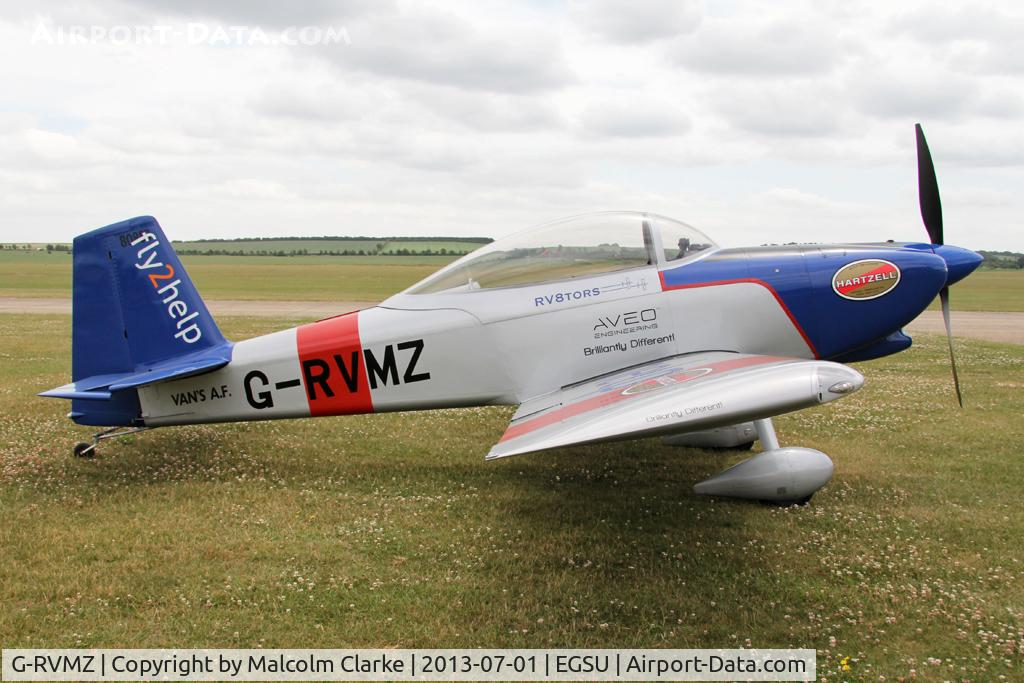G-RVMZ, 2001 Vans RV-8 C/N PFA 303-13395, Vans RV-8, Duxford Airfield, July 2013.
