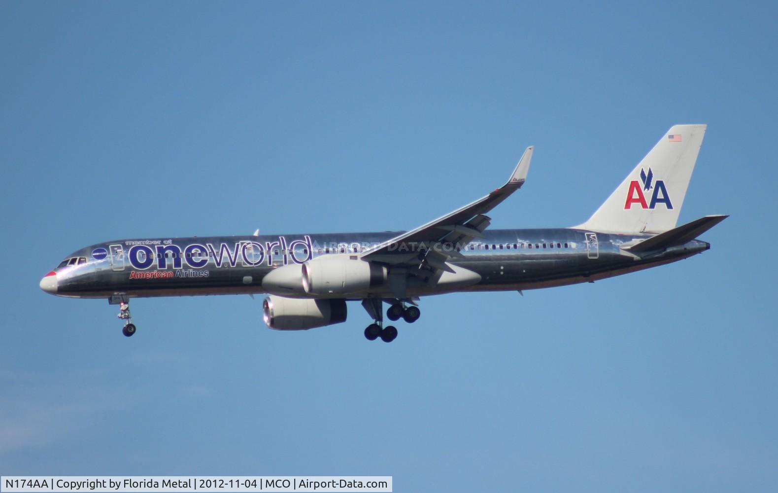 N174AA, 2002 Boeing 757-223 C/N 31308, One World American 757
