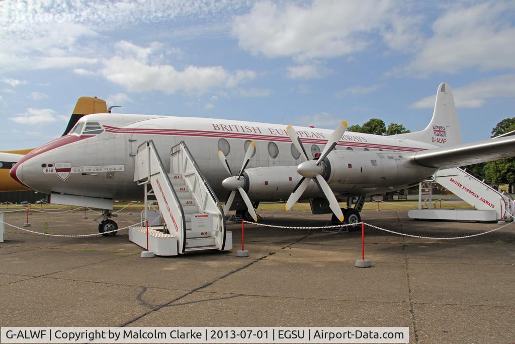 G-ALWF, 1952 Vickers Viscount 701 C/N 005, Vickers 701 Viscount, Duxford Aviation Society, Duxford Airfield, July 2013.