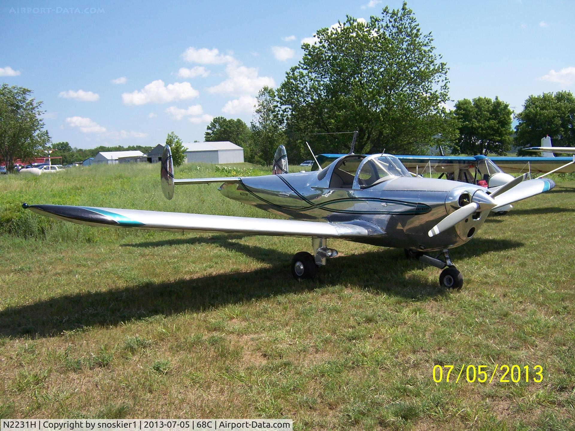 N2231H, 1946 Erco 415D Ercoupe C/N 2854, Ercoupe at 68C