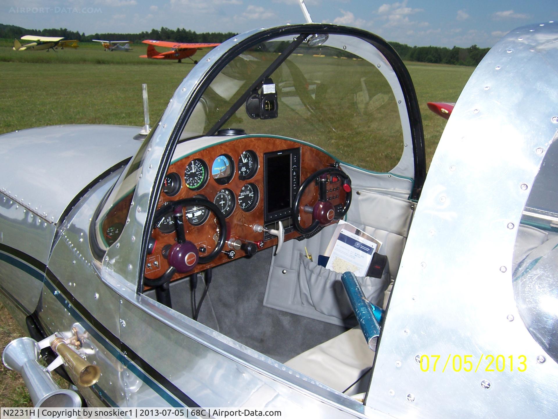 N2231H, 1946 Erco 415D Ercoupe C/N 2854, Ercoupe panel at 68C