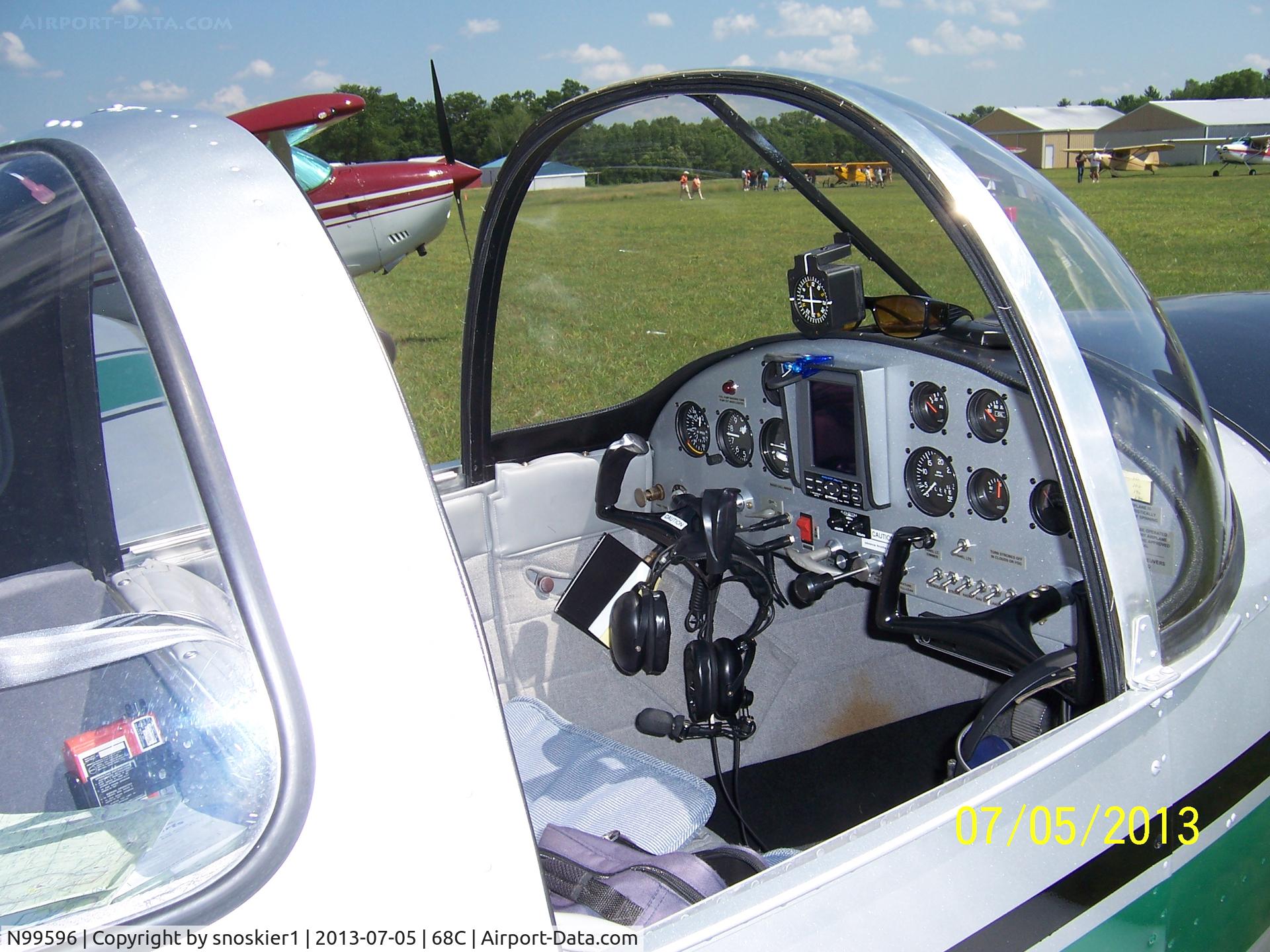 N99596, 1946 Erco 415C Ercoupe C/N 2219, Ercoupe panel at 68C