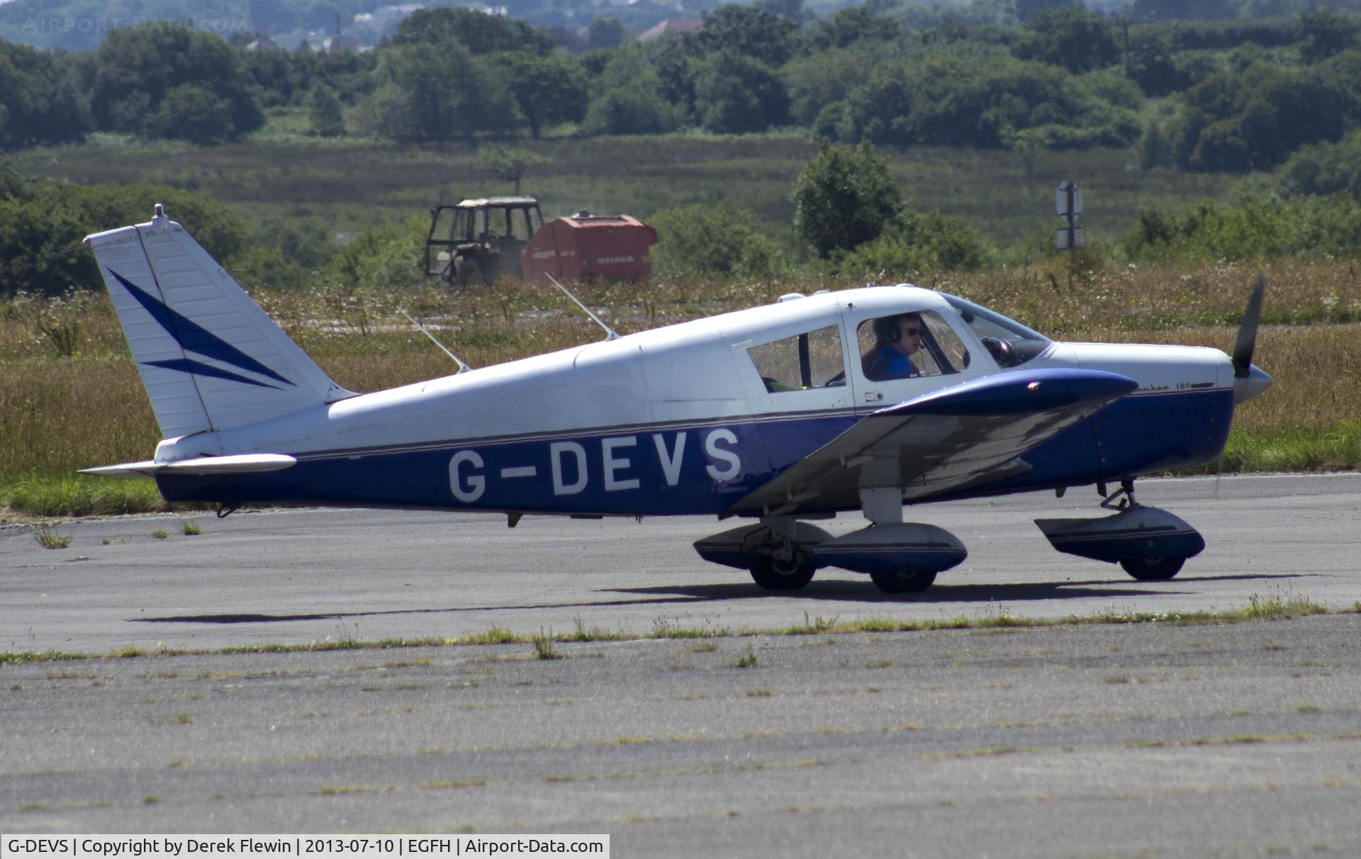 G-DEVS, 1962 Piper PA-28-180 Cherokee C/N 28-830, Visiting Piper PA-28-180 Cherokee.