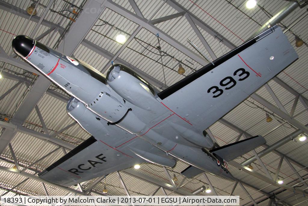 18393, Avro Canada CF-100 Mk.4B Canuck C/N 293, Avro Canada CF-100 Canuck Mk4B. Suspended from the roof in AirSpace, Imperial War Museum Duxford, July 2013.