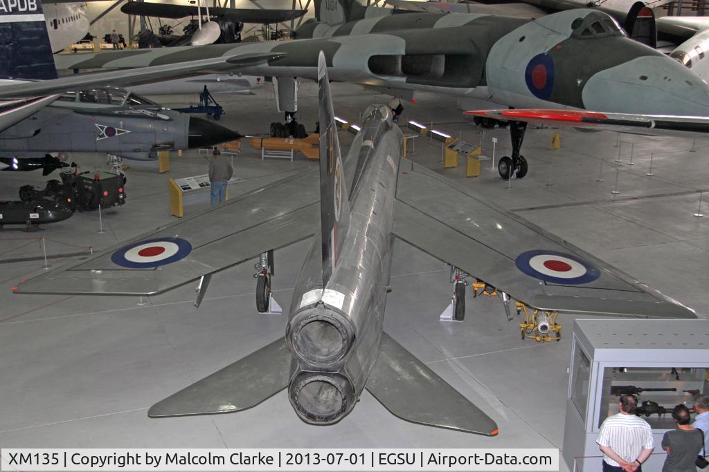 XM135, 1959 English Electric Lightning F.1 C/N 95031, English Electric Lightning F.1. In AirSpace, Imperial War Museum Duxford, July 2013.