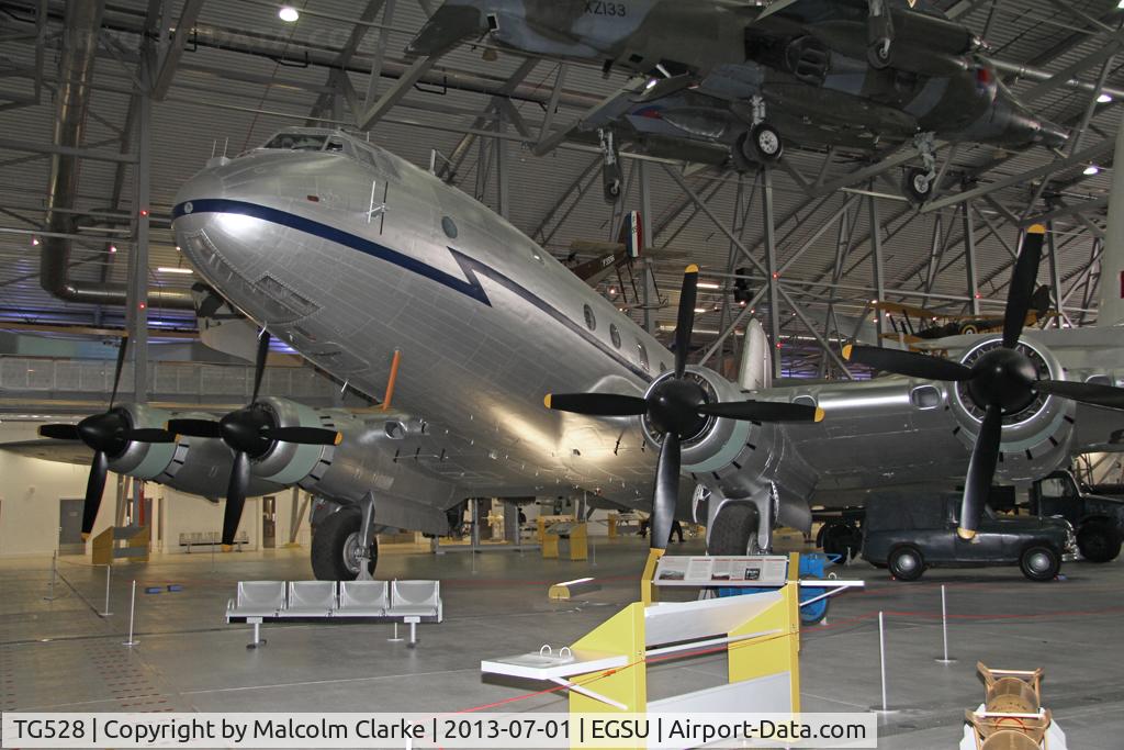 TG528, 1948 Handley Page Hastings C.1A C/N HP67/32, Handley Page Hastings C.1A. In the AirSpace hangar, Imperial War Museum Duxford, July 2013.