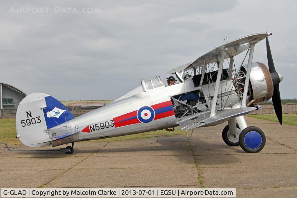 G-GLAD, 1939 Gloster Gladiator Mk2 C/N G5/75751, Gloster Gladiator Mk2. Imperial War Museum, Duxford, July 2013.
