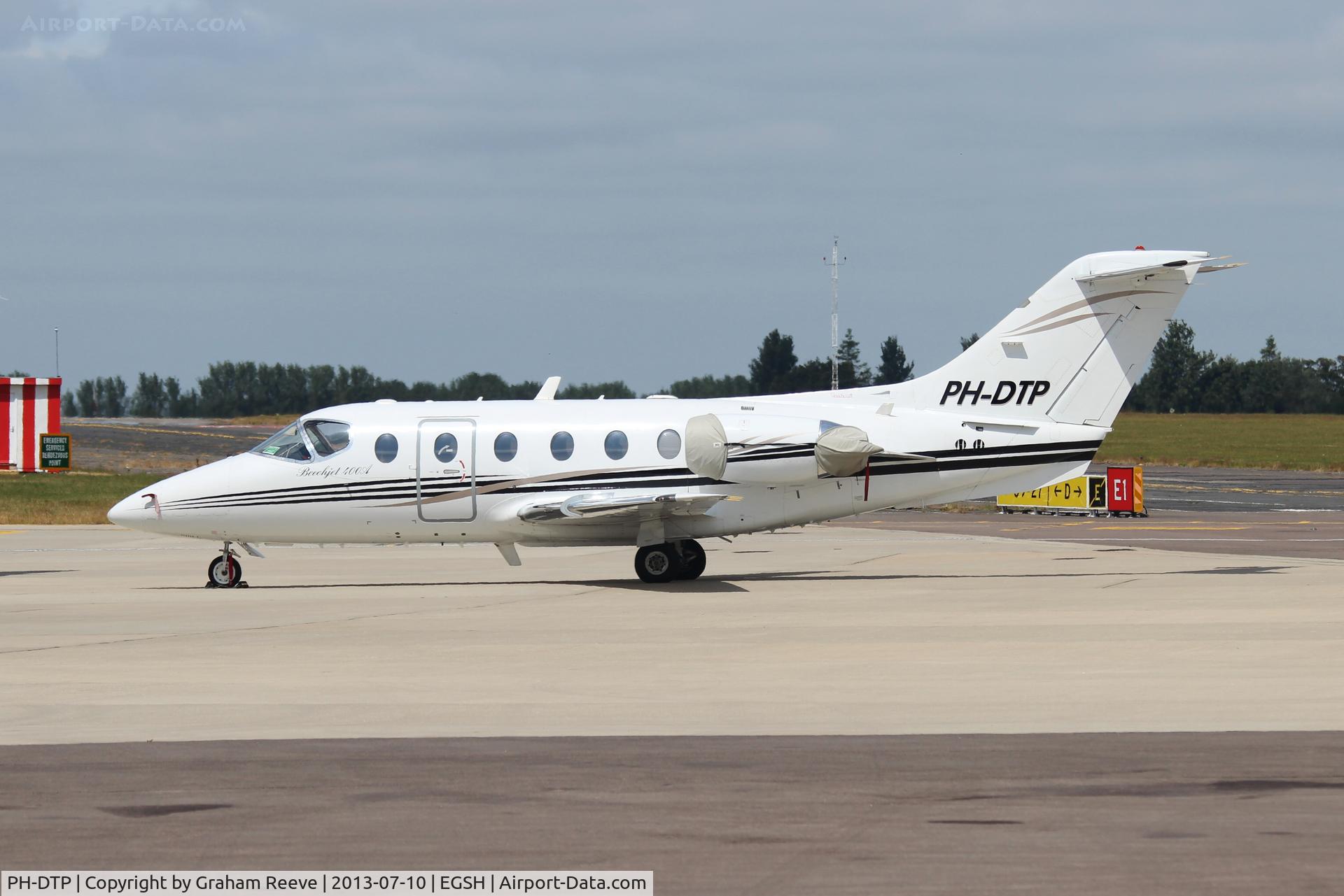 PH-DTP, 2001 Raytheon Beechjet 400A C/N RK-313, Parked at Norwich.