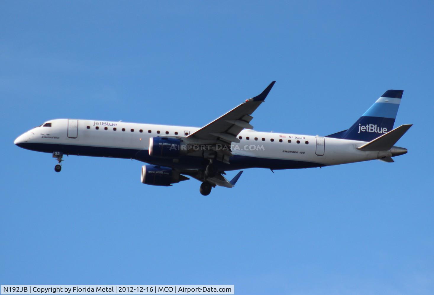N192JB, 2005 Embraer 190AR (ERJ-190-100IGW) C/N 19000014, Jet Blue E190