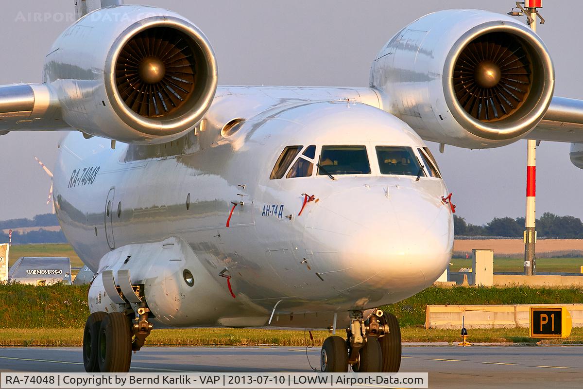 RA-74048, 1994 Antonov An-74D C/N 36547098943, Parked at GAC