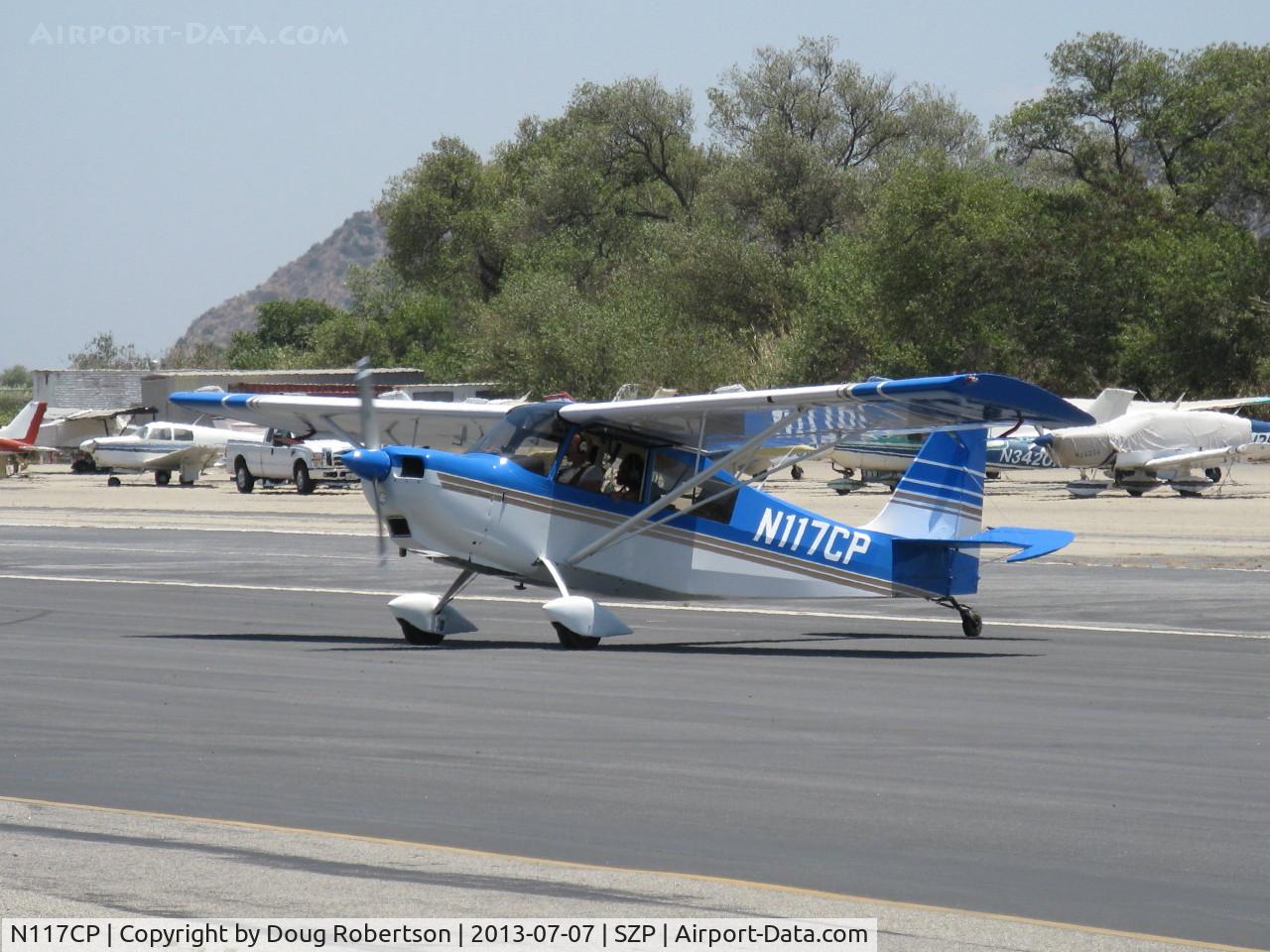 N117CP, American Champion 7GCBC Citabria C/N 1275-99, 1999 American Champion 7GCBC CITABRIA, Lycoming O-320 150 Hp, taxi off the active